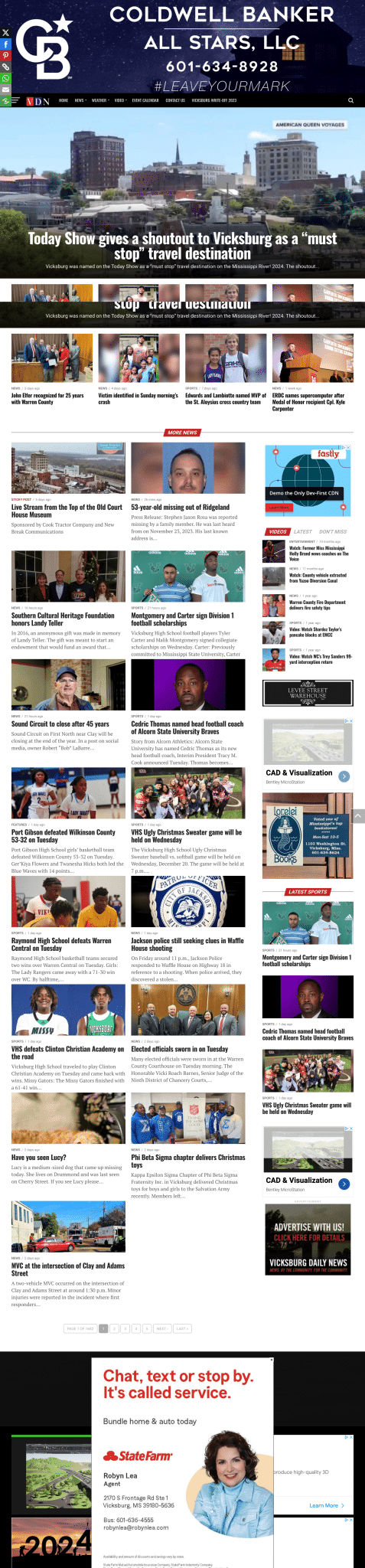 Coldwell Banker real estate webpage.