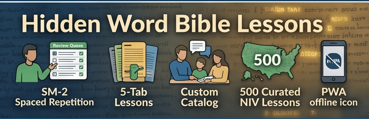 Hidden Word Bible Lessons feature overview banner