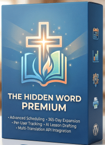 The Hidden Word Premium software box design