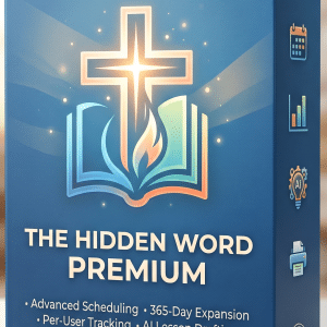 The Hidden Word Premium software box design