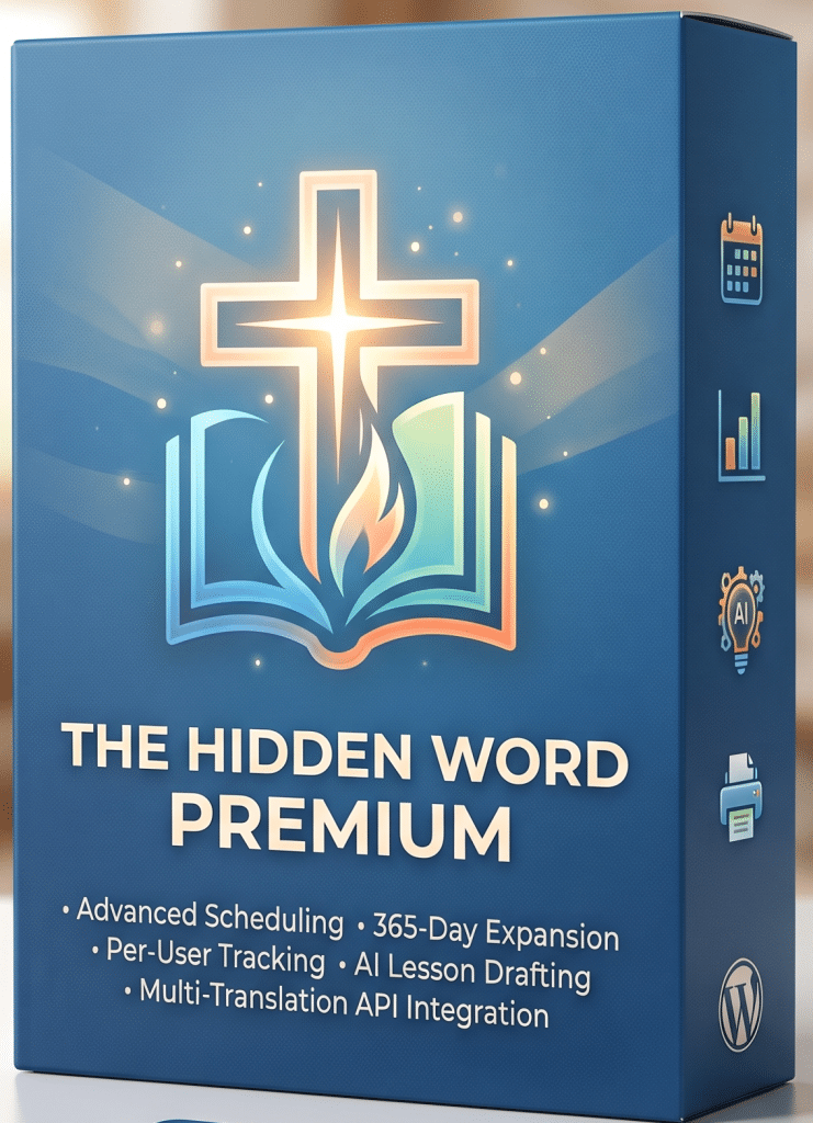 The Hidden Word Premium software box design