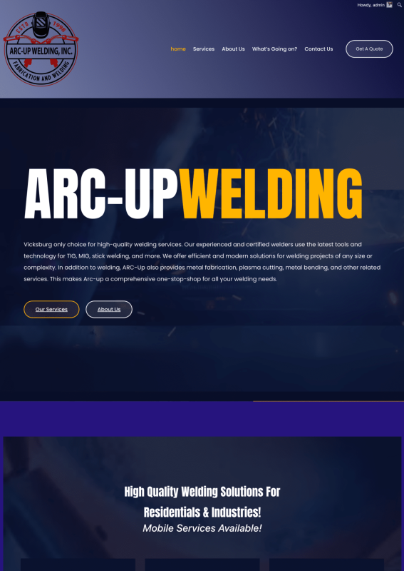 Arc-Up Welding Services and Solutions in Vicksburg