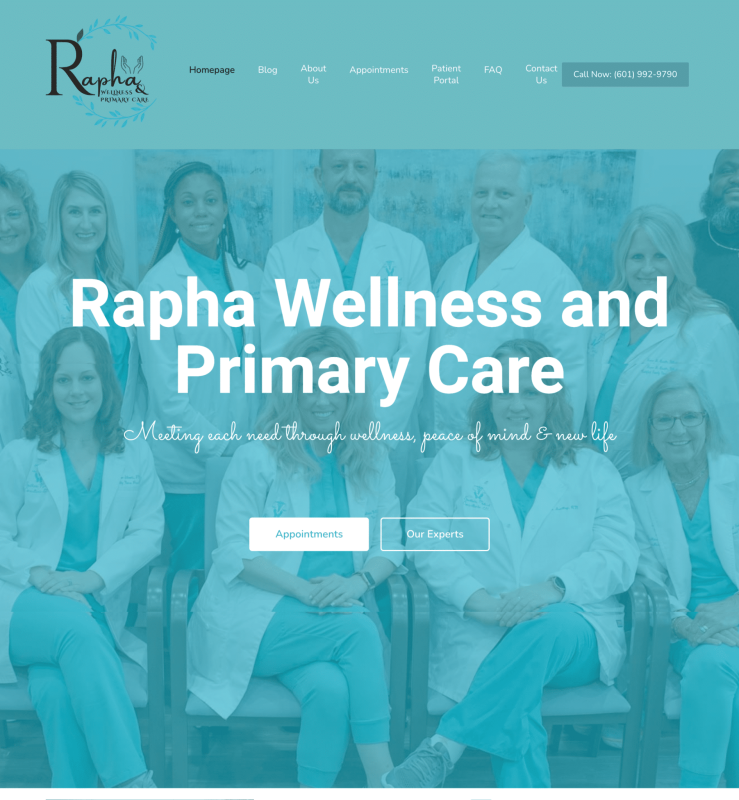 Rapha Wellness and Primary Care team photo.